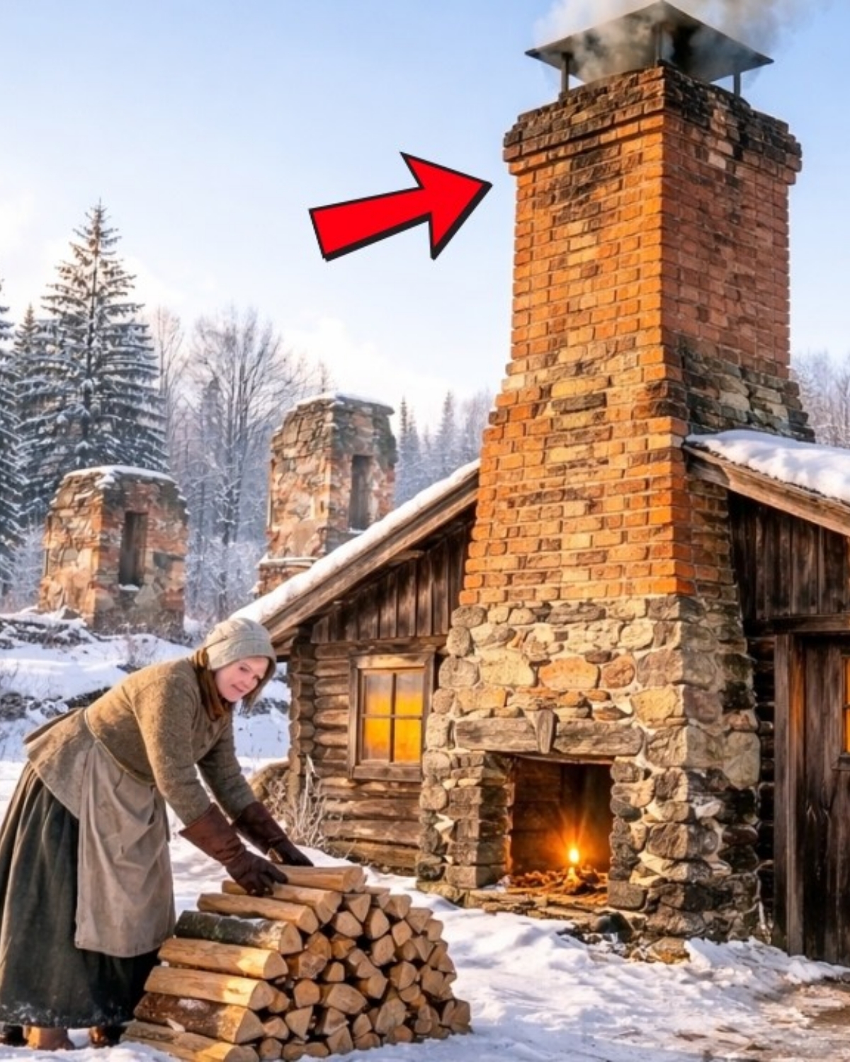 They Mocked Her for Buying a Burnt Foundation — Until the Chimney Changed Everything